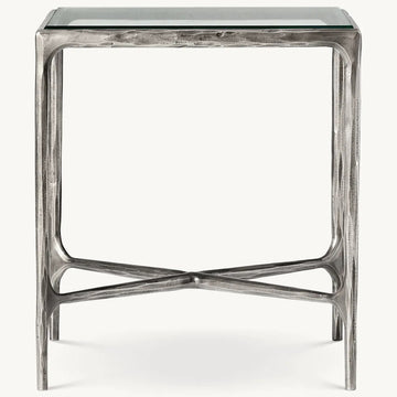 Thaddeus Glass Square Side Table