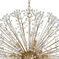 16-Light Brass Crystal Globe Chandelier 40”-Momo Lighting
