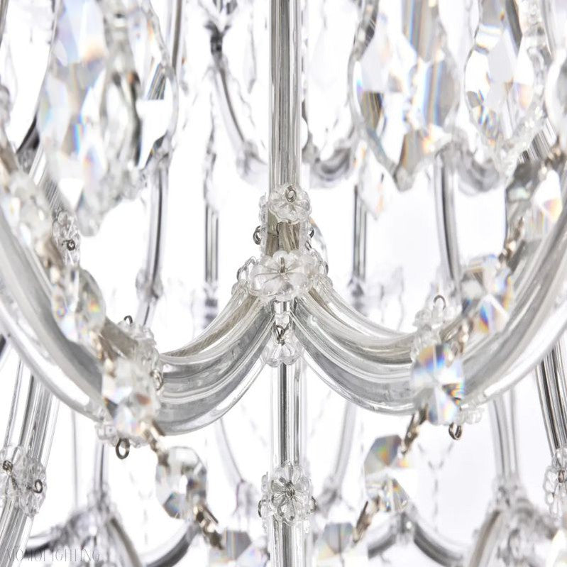 19TH Rococo Clear Royal Cut Crystal Round Chandelier 60"-Momo Lighting