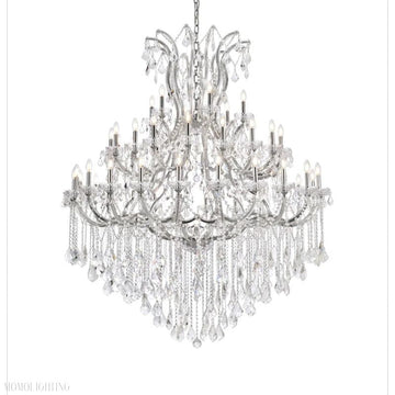 19TH Rococo Clear Royal Cut Crystal Round Chandelier 60"-Momo Lighting