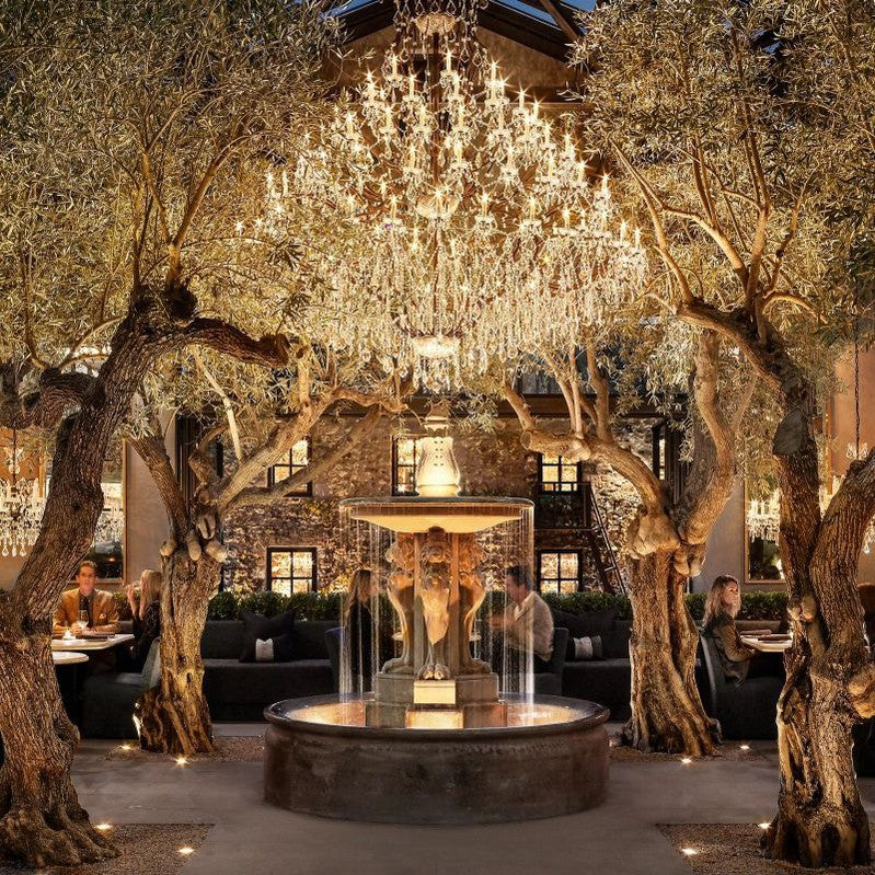 19TH Rococo Crystal Round Chandelier 101"-Momo Lighting