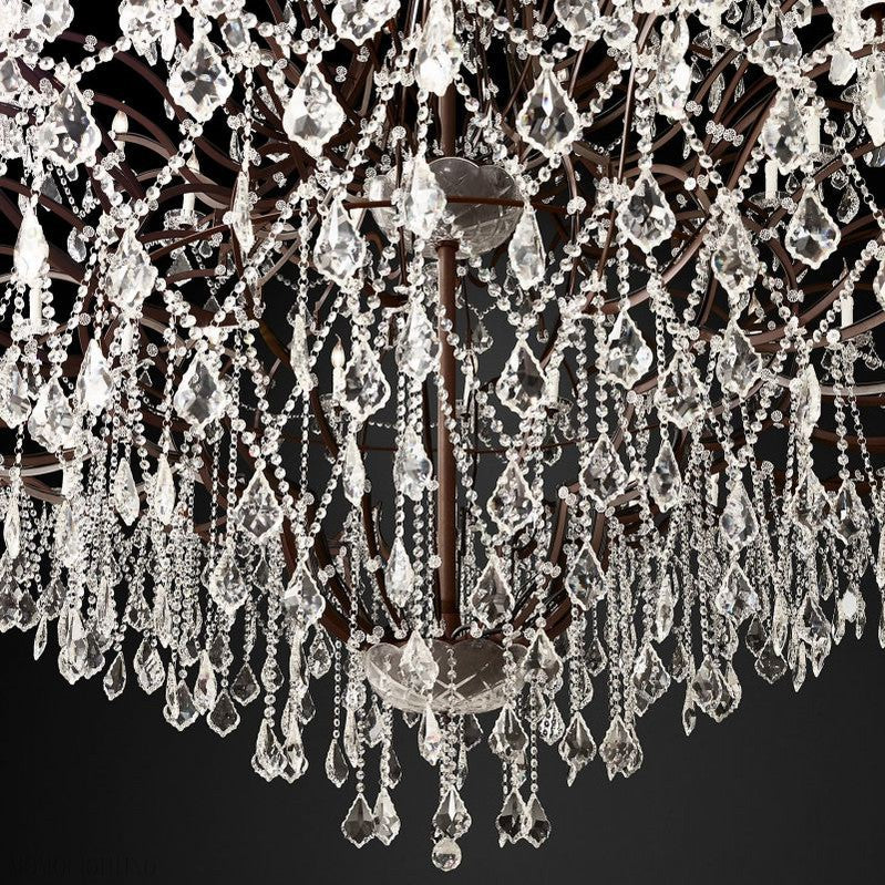 19TH Rococo Crystal Round Chandelier 101"-Momo Lighting