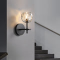 Boule Clear Crystal Double Ball Wall Sconce 9