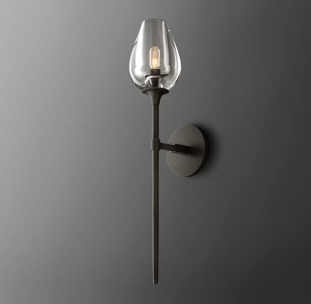 Tulip Double Wall Lamp 30”H (customized)