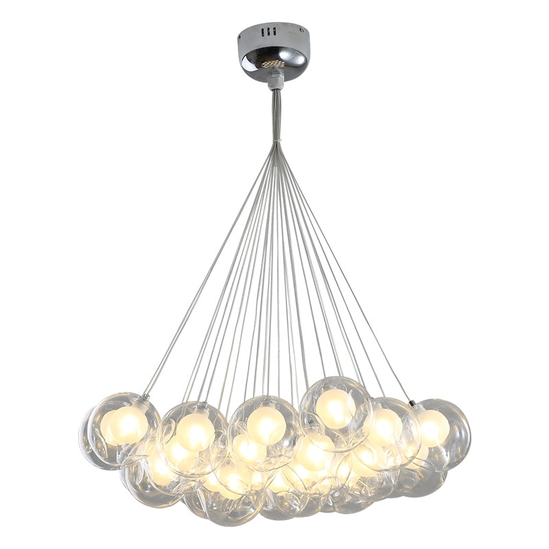 28.61 Round Pendant Chandelier,chandelier,chandeliers,pop,bubble,glass,chain,round,ball,art,oversize,huge,big,long table,big table,extra large,cute,magic,girls' bedrom