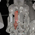 24 Lights Premium Crystal Chandelier with Lampshades - Blushlighting