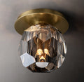 Boule Clear Crystal Ball Flush Mount