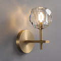 Boule Clear Crystal Double Ball Wall Sconce 9