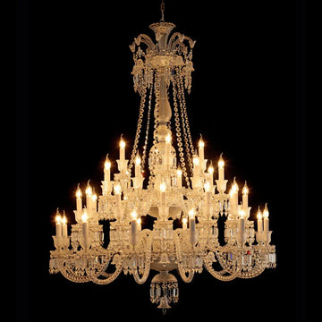 36 Lights Baccarat Crystal Chandelier - Blushlighting