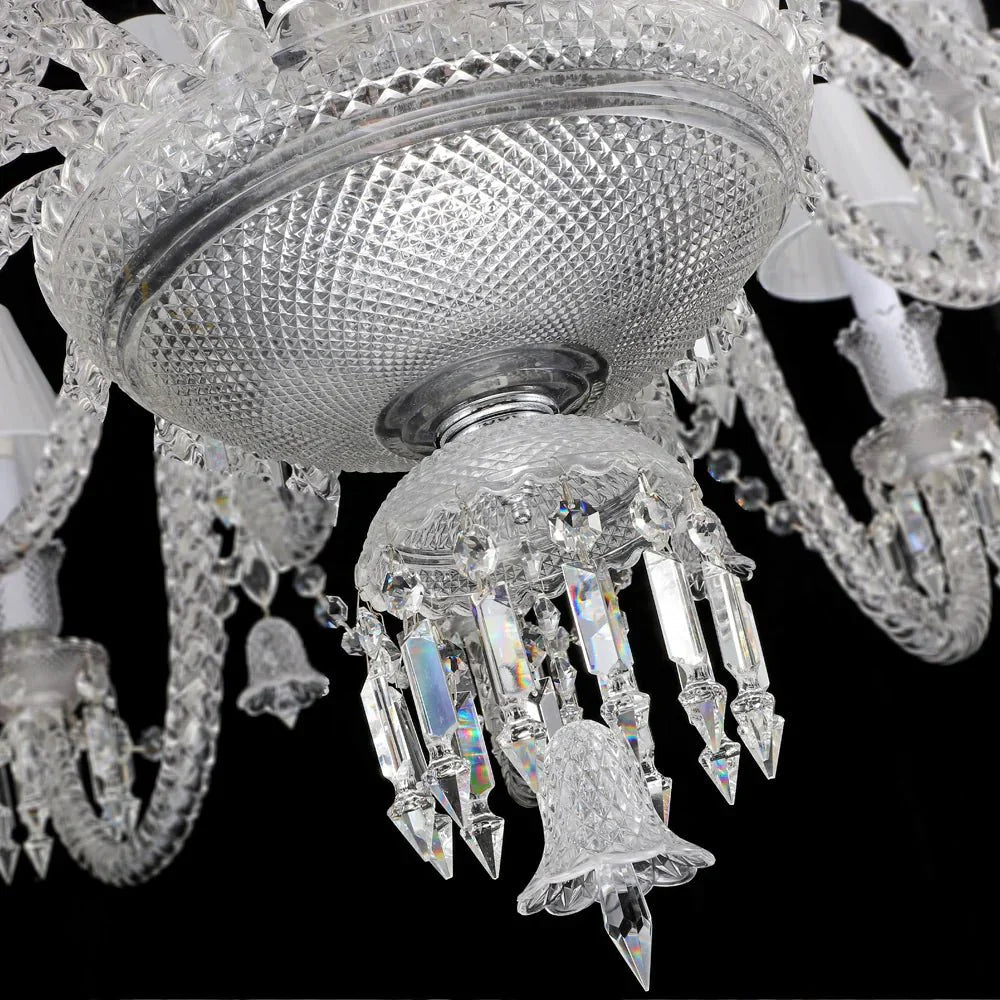 36 Lights Crystal Lighting with Lampshades - Blushlighting