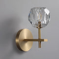 Boule Clear Crystal Double Ball Wall Sconce 9