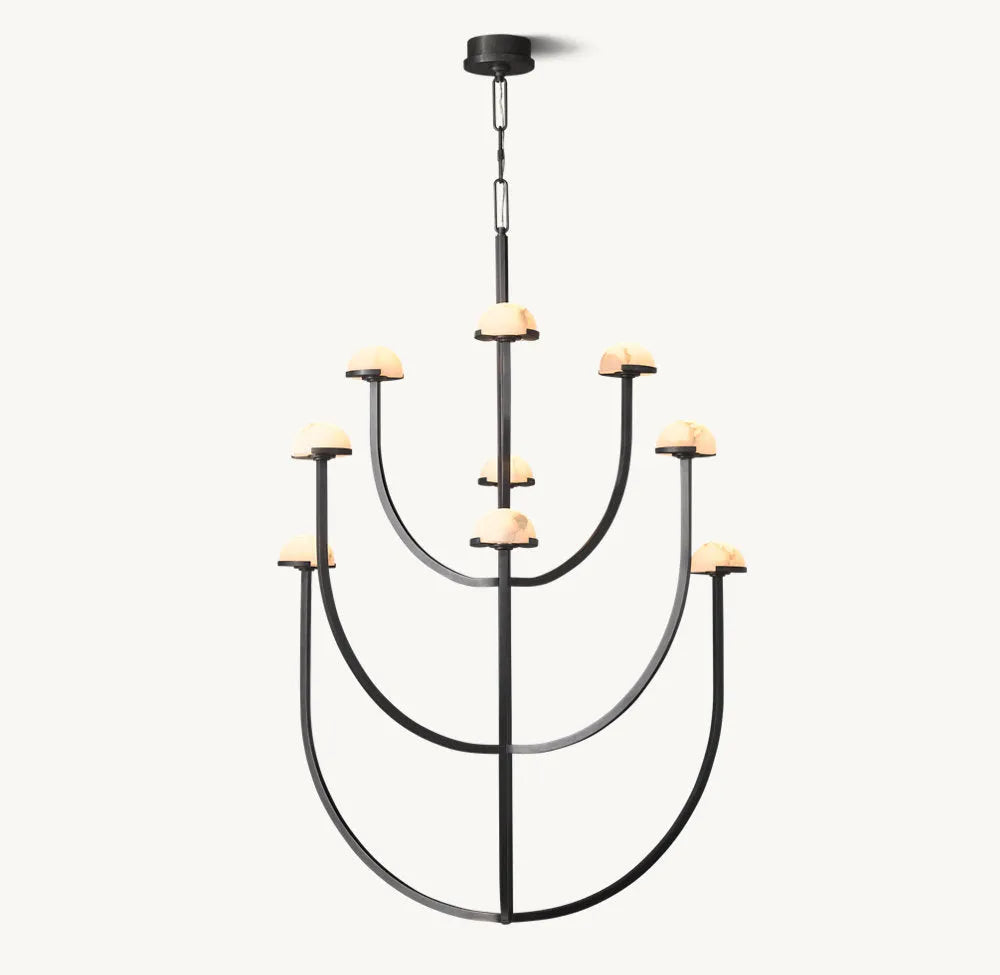PEDRA ROUND CHANDELIER 40"