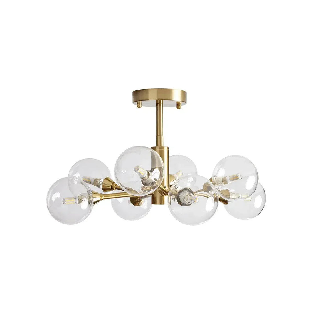 Apollo Modern Glass Ball Flushmount 20''36''47''