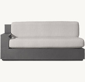 Marbella Aluminum 2 Seat Left Sofa( Qty：1 Each）