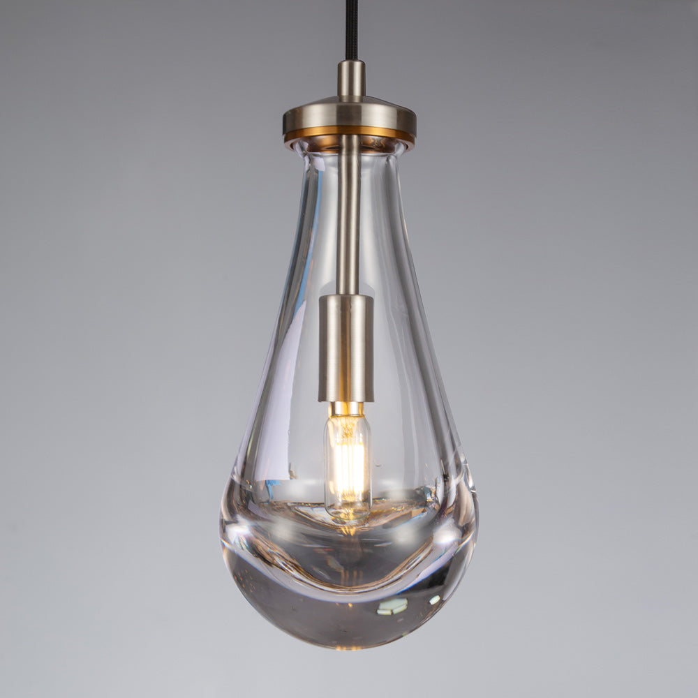 Raindrop Modern Pendant Glass Pendant Light For Kitchen Island Bedroom