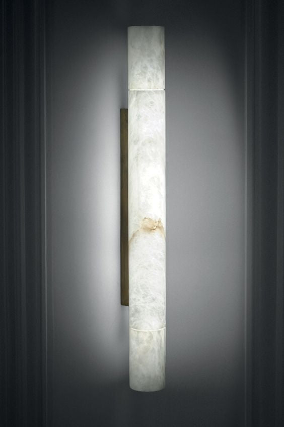 Charlene Marble Long wall sconce 46"H