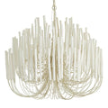 5/6-Light Modern Branch Modeling Chandelier in White or Black for Stylish Interiors-Chandeliers-Blushlighting