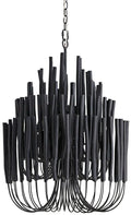 5/6-Light Modern Branch Modeling Chandelier in White or Black for Stylish Interiors-Chandeliers-Blushlighting