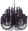 5/6-Light Modern Branch Modeling Chandelier in White or Black for Stylish Interiors-Chandeliers-Blushlighting
