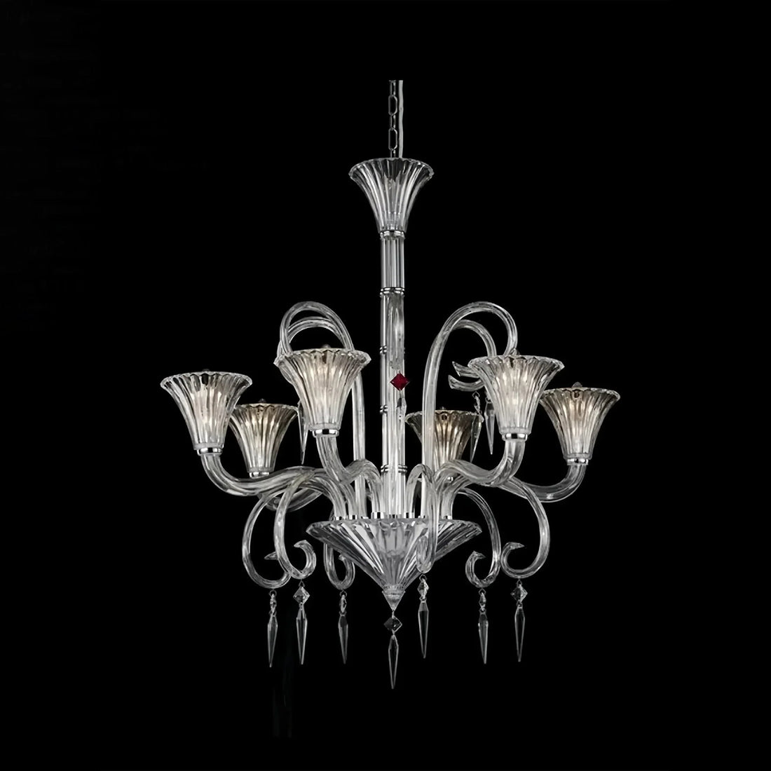 6 Lights Heritage Crystal Lighting - Blushlighting