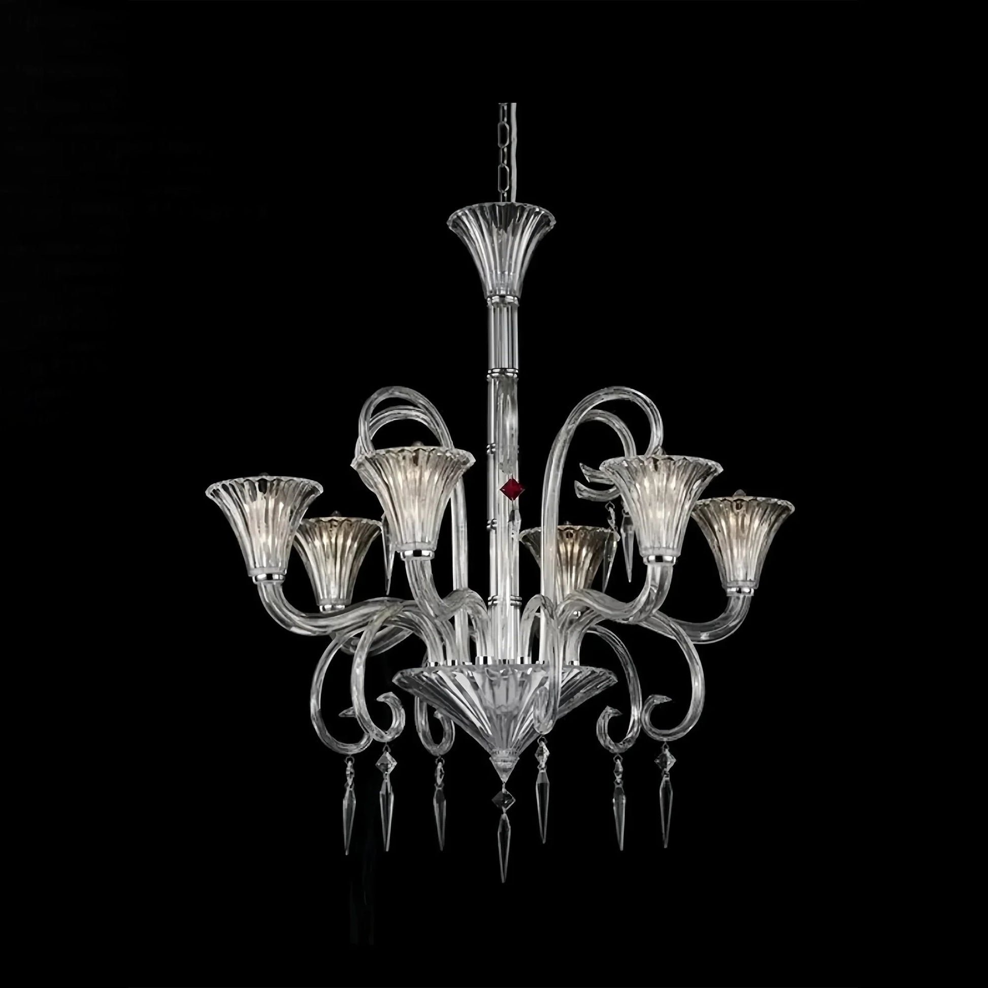 6 Lights Heritage Crystal Lighting - Blushlighting