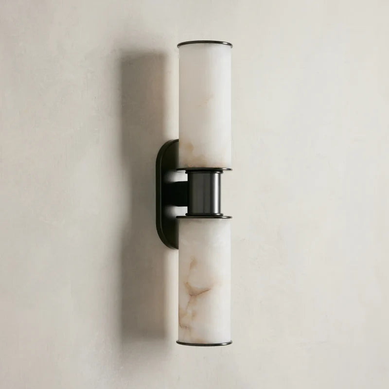 Harlin 2-Light Wall Sconce in Alabaster