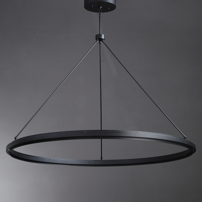 Knight Black Round Chandelier 36"/48"/60"