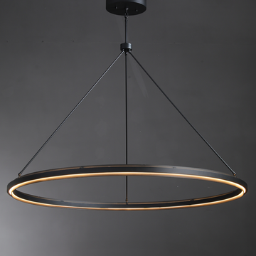 Knight Black Round Chandelier 36"/48"/60"