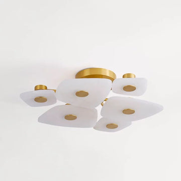 Alabaster  6 Lights Surface Ceiling Light