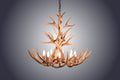8 Light Reagan Tall Mule Deer Antler Chandelier 20