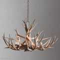 8 Light Reagan Tall Mule Deer Antler Chandelier 20