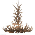 8 Light Reagan Tall Mule Deer Antler Chandelier 36