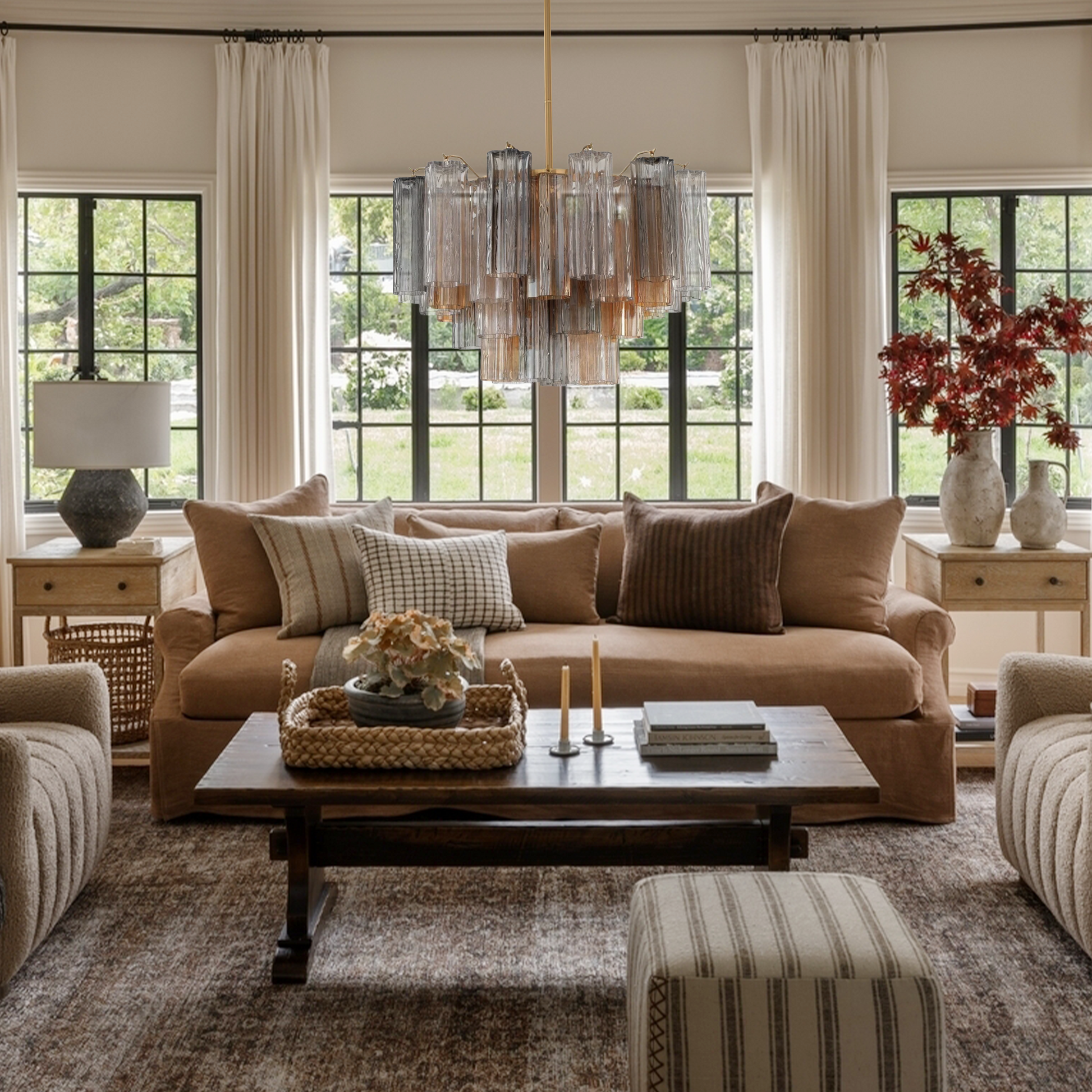 Addias Chandelier 17.8" 19.8" 22" 26.8" 32''D-Momo Lighting