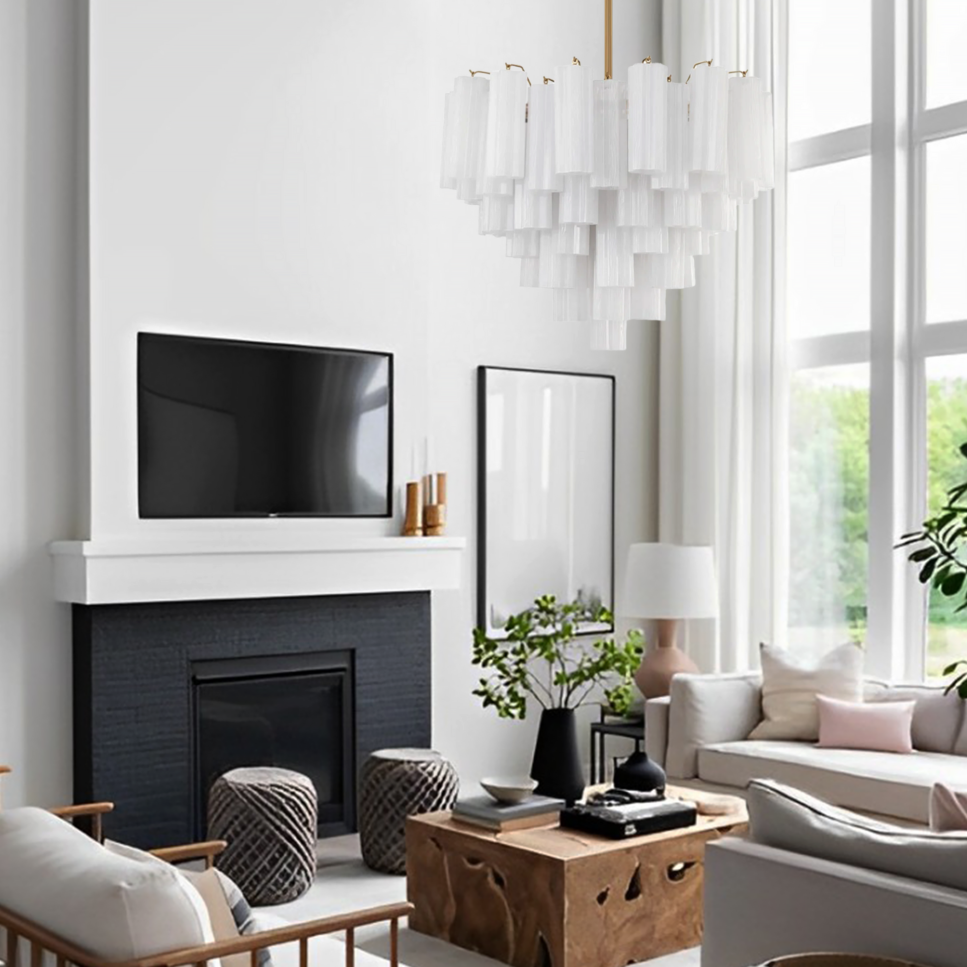 Addias Chandelier 17.8" 19.8" 22" 26.8" 32''D-Momo Lighting