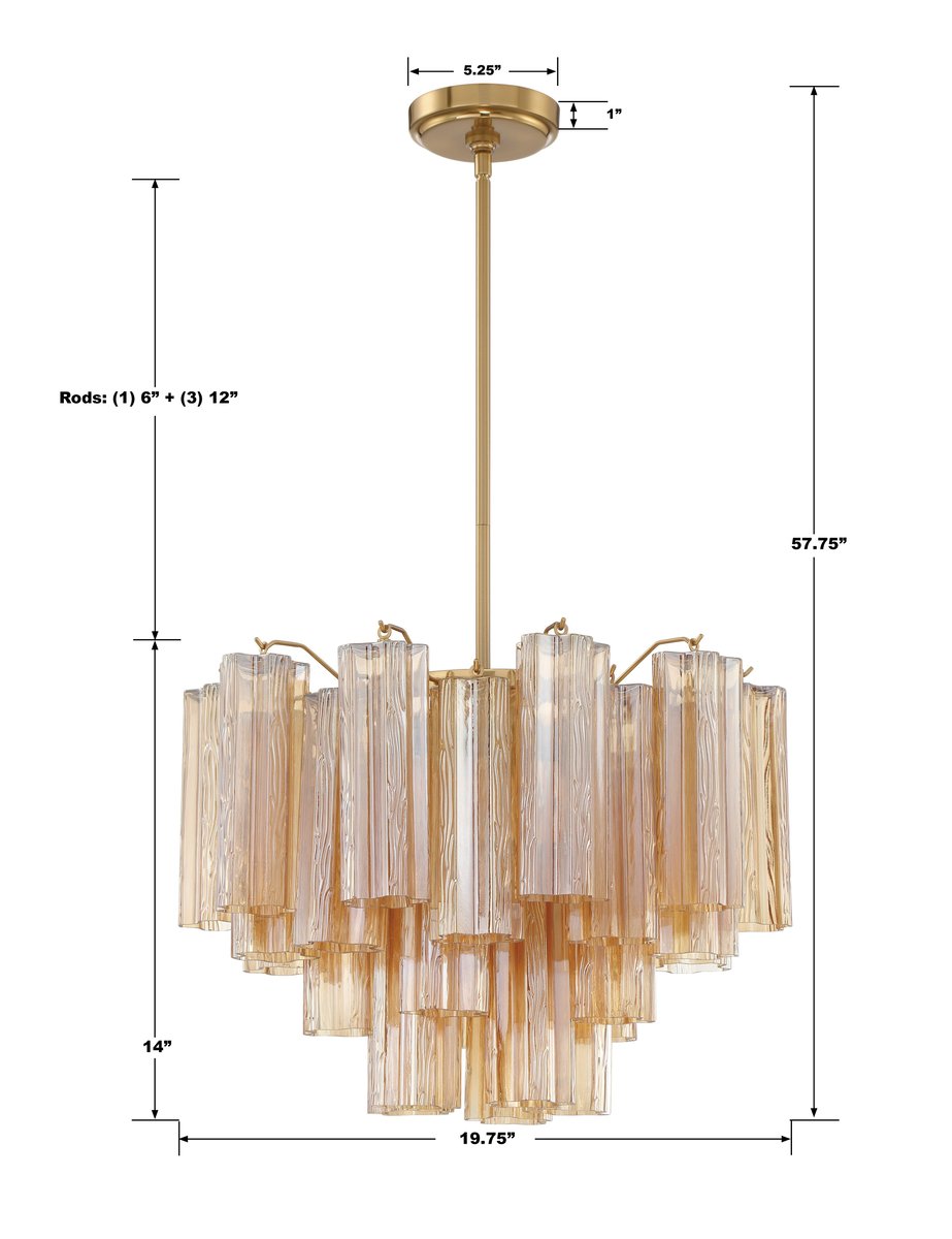 Addias Chandelier 17.8" 19.8" 22" 26.8" 32''D-Momo Lighting