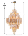 Addias Diamond Chandelier 49''H-Momo Lighting