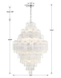 Addias Diamond Chandelier 49''H-Momo Lighting