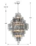 Addias Diamond Chandelier 49''H-Momo Lighting