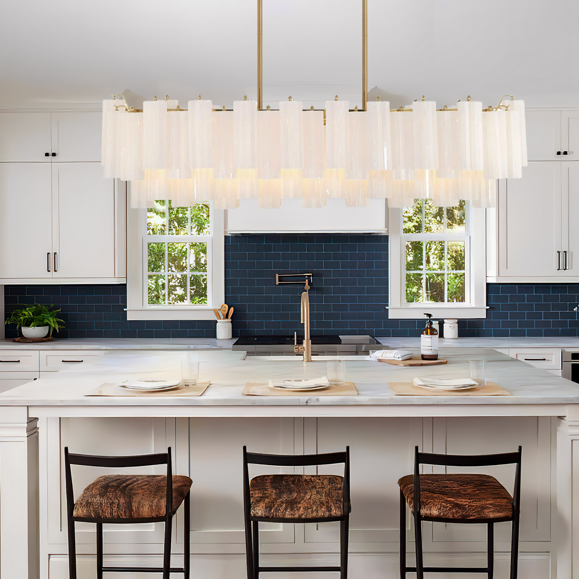 Addias Linear Chandelier 51''-Momo Lighting