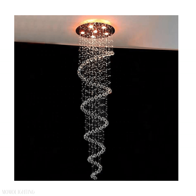 Addle Crystal Chandelier 19"D-Momo Lighting
