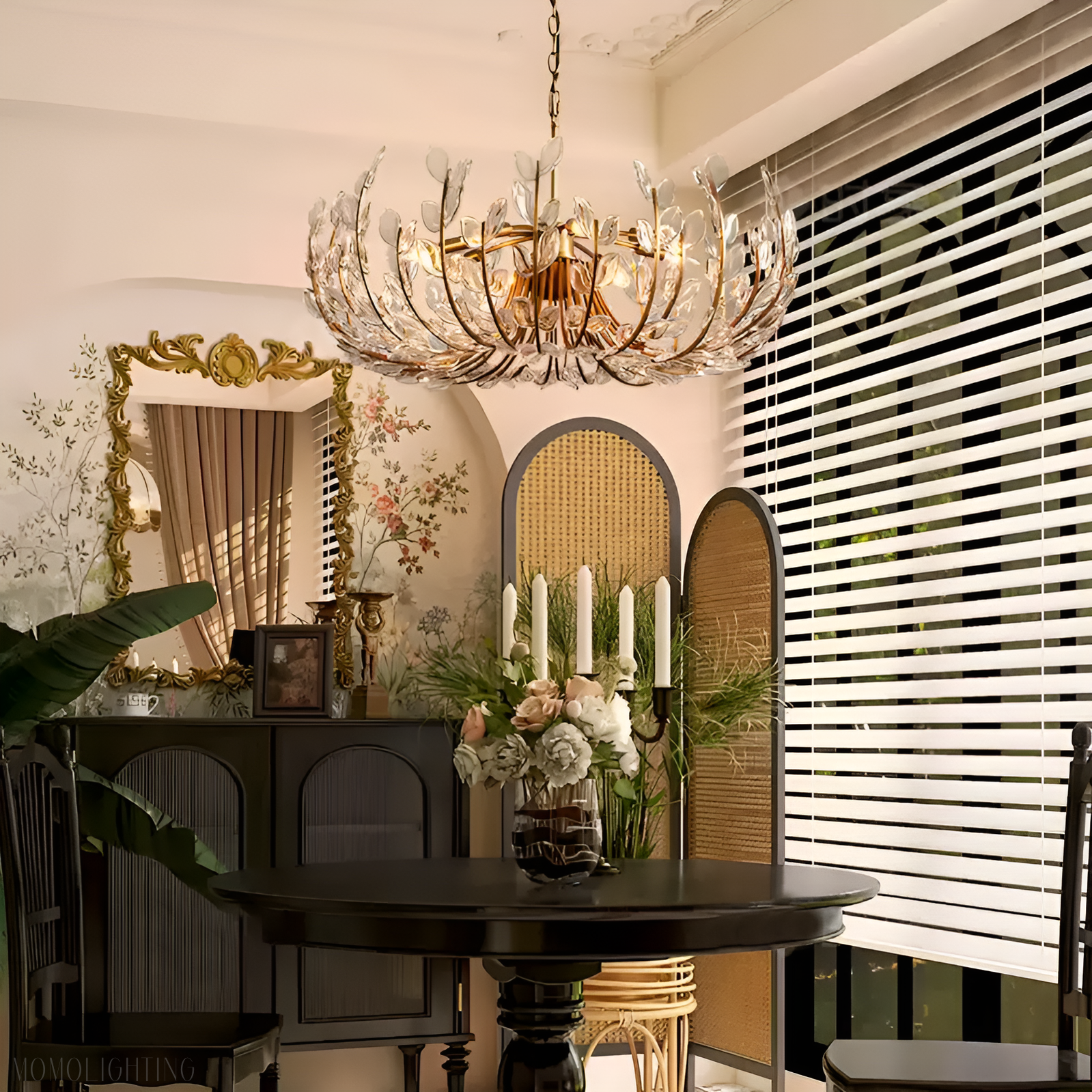 Adela 6 Light Chandelier 26"-Momo Lighting