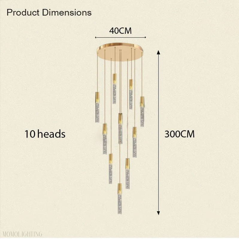 Adelaide Foyer & Staircace Chandelier 23" 19" 15" D-Momo Lighting