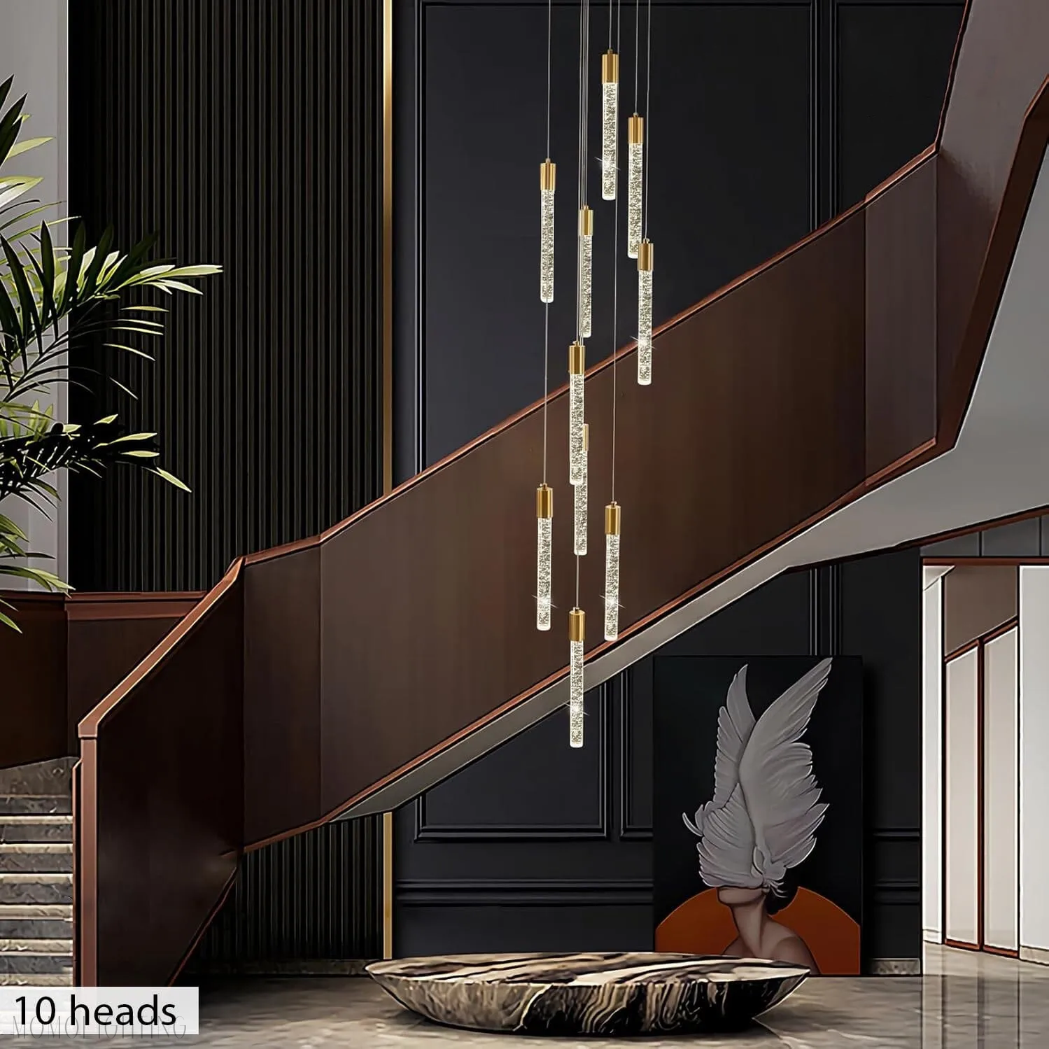 Adelaide Foyer & Staircace Chandelier 23" 19" 15" D-Momo Lighting