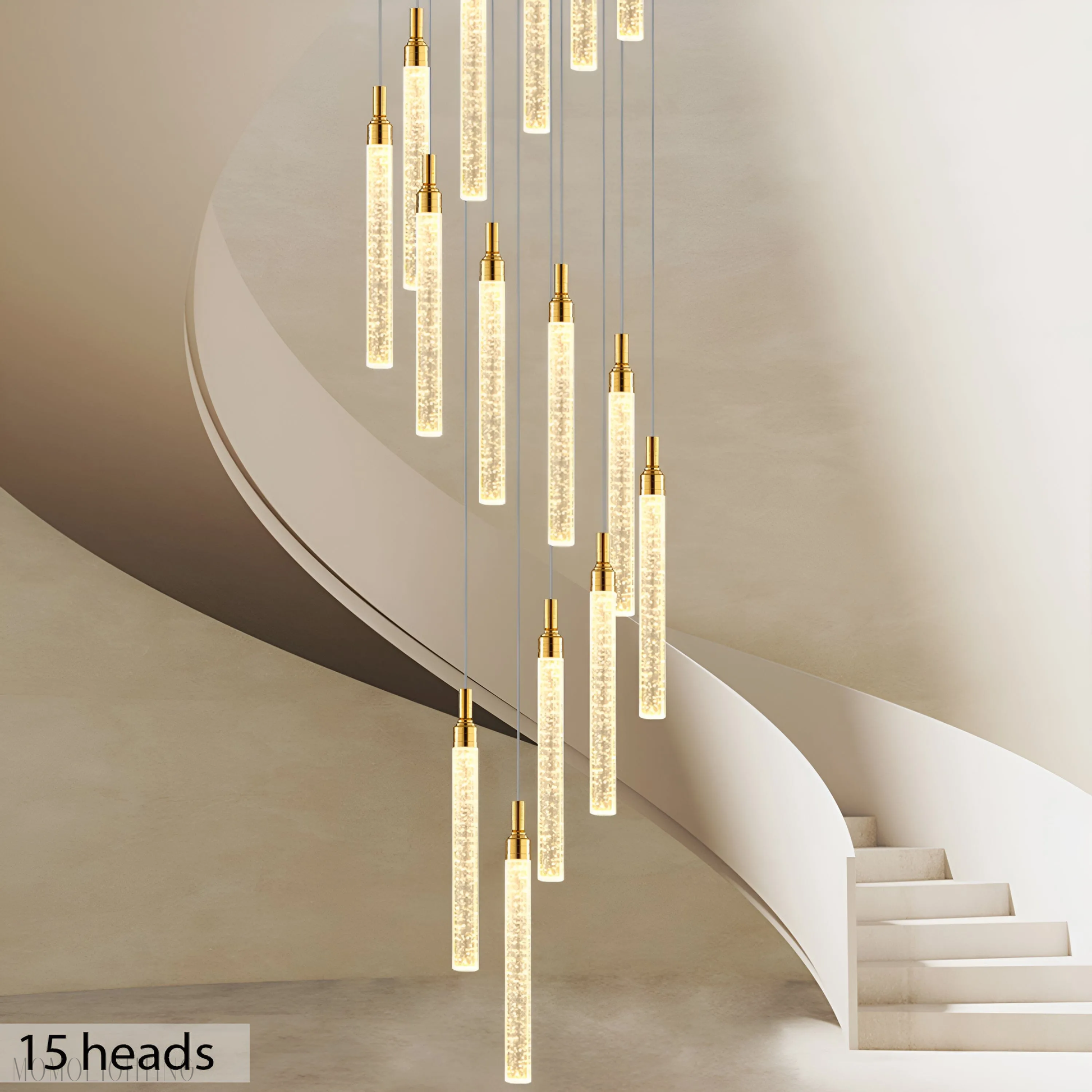 Adelaide Foyer & Staircace Chandelier 23" 19" 15" D-Momo Lighting