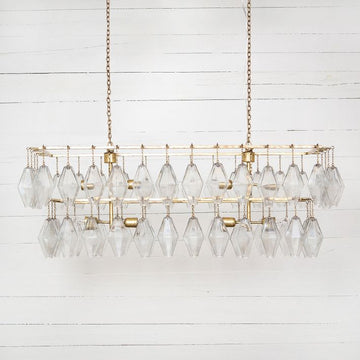 Adeline Rectangle Chandelier-Momo Lighting