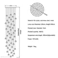 Adonis Suspension Water Drop Chandelier 43-Light-Momo Lighting