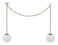 Alabaster 2 Swag Chandelier-Momo Lighting