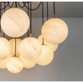Alabaster Ball Chandelier-Momo Lighting