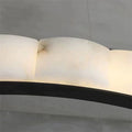Alabaster Black Round Chandelier-Momo Lighting
