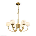 Alabaster Brass Chandelier 25.6